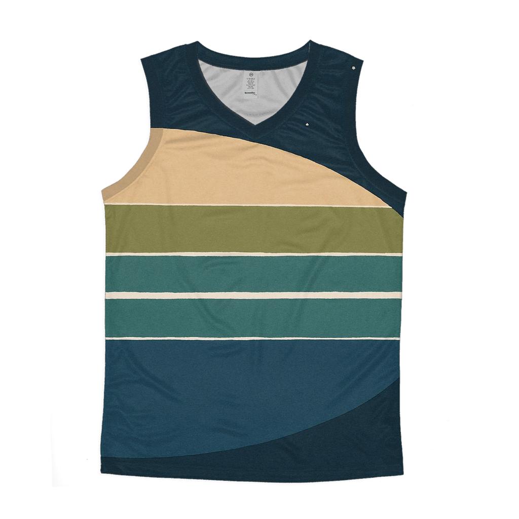 Ring Plane Horizon Bands cotton sleeveless tops