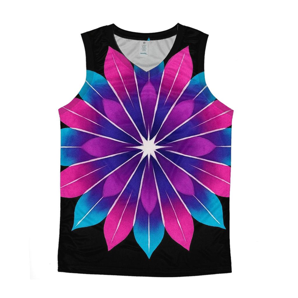 Mandala Supernova Sunburst trendy fitted tank tops