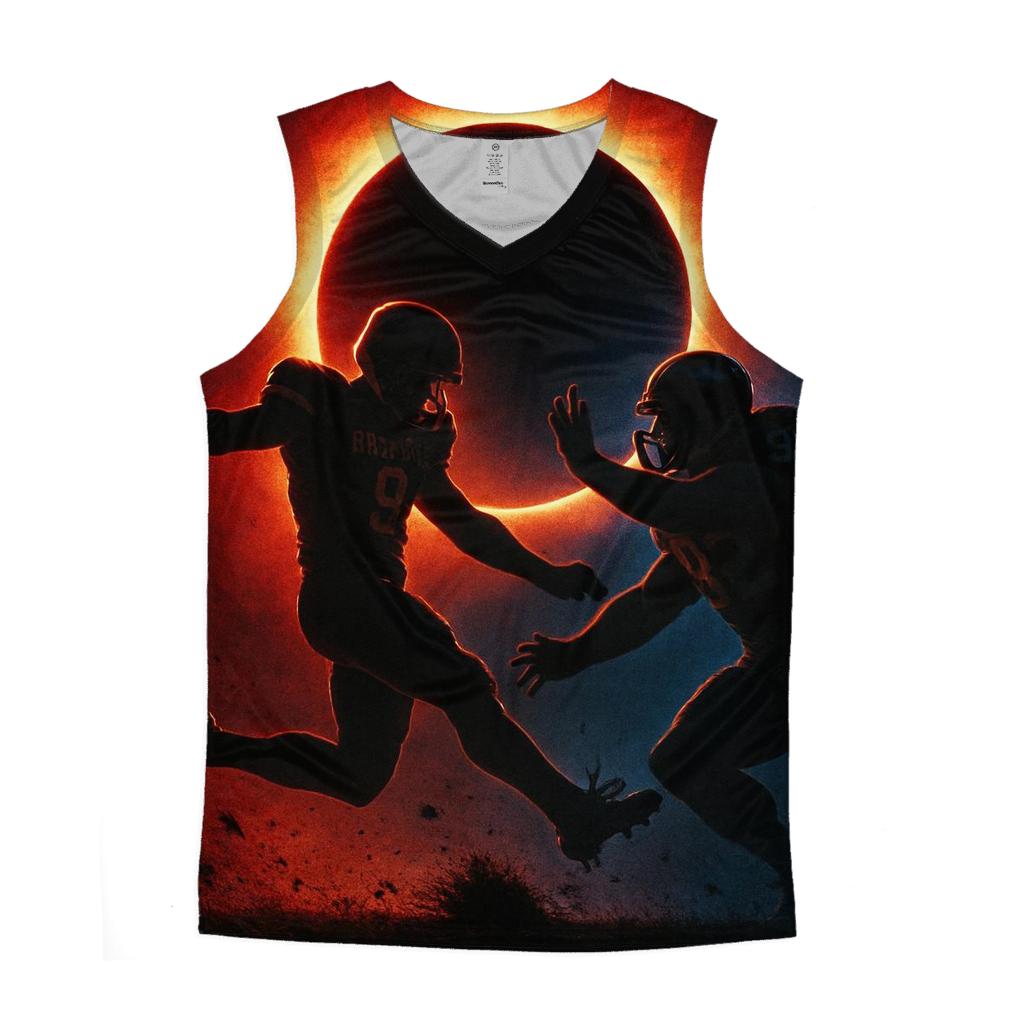 Solar Eclipse End Zone Duel casual summer tank tops
