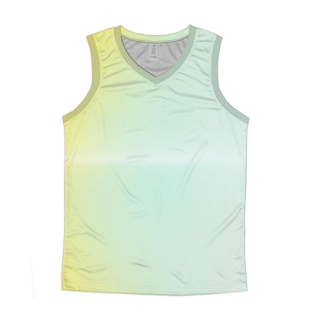Citrus Ice Sheen Gradient sports performance tank tops