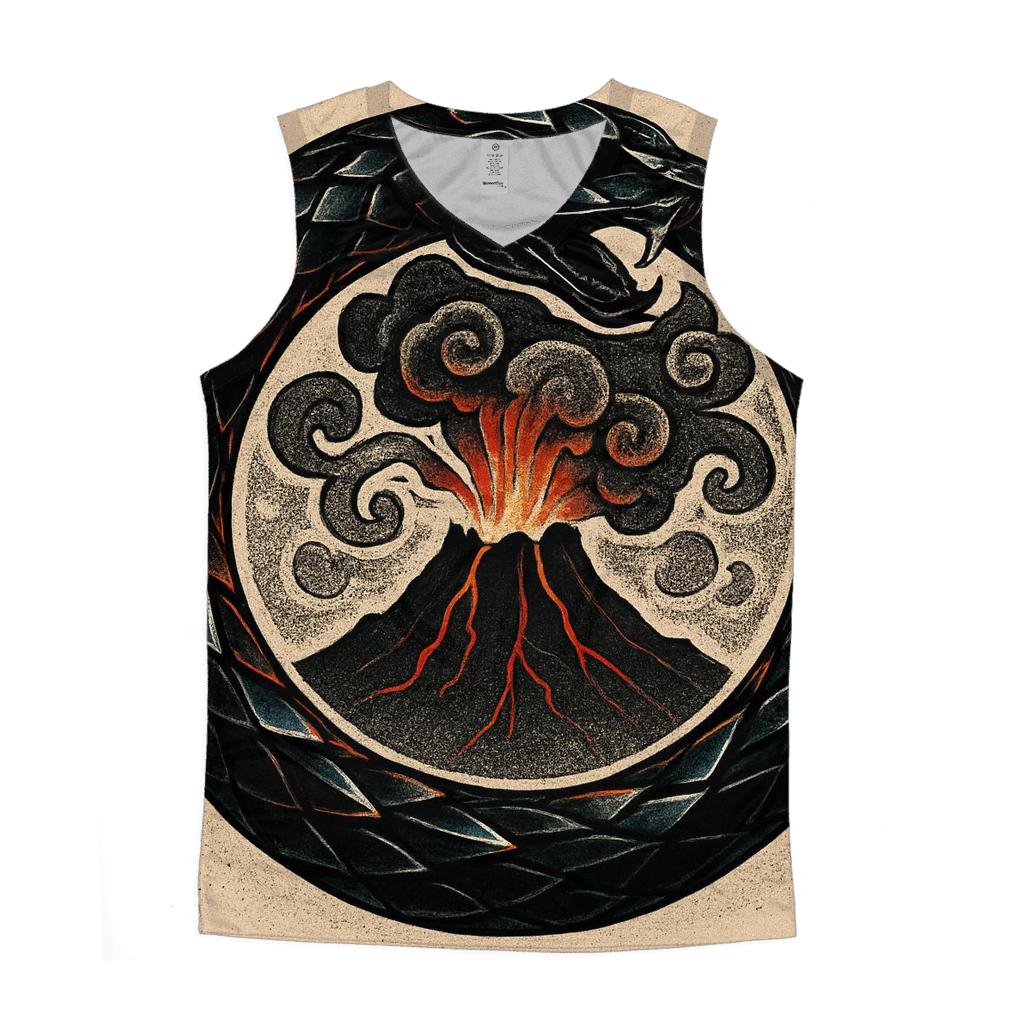 Volcanic Glass Ouroboros Crown casual summer tank tops