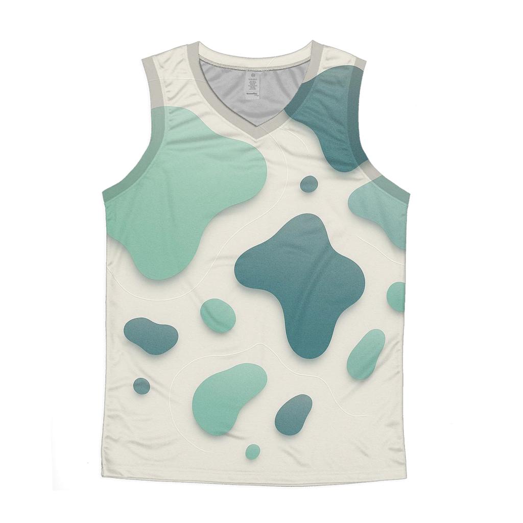 Floating Islands Minimal Map Lines personalized athletic tanks