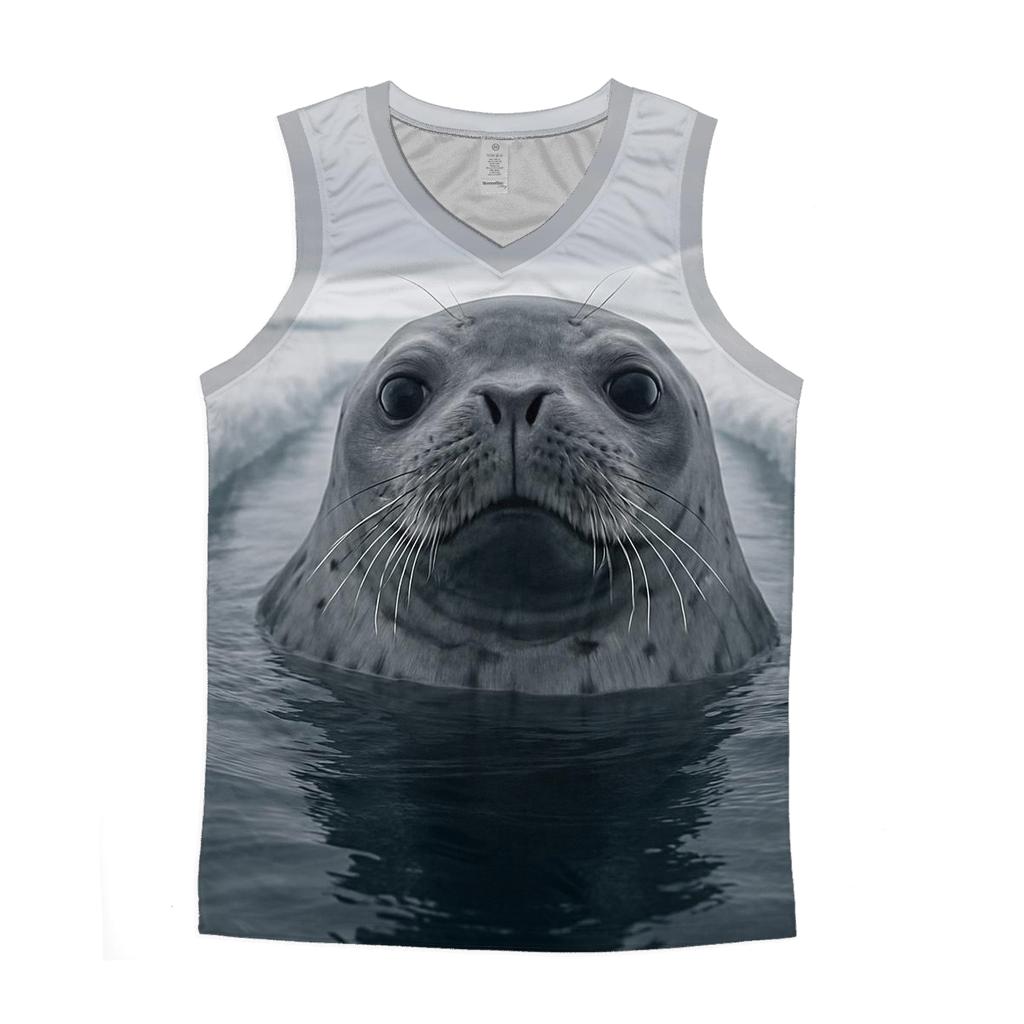 Ice Shelf Breach Weddell Seal sports performance tank tops