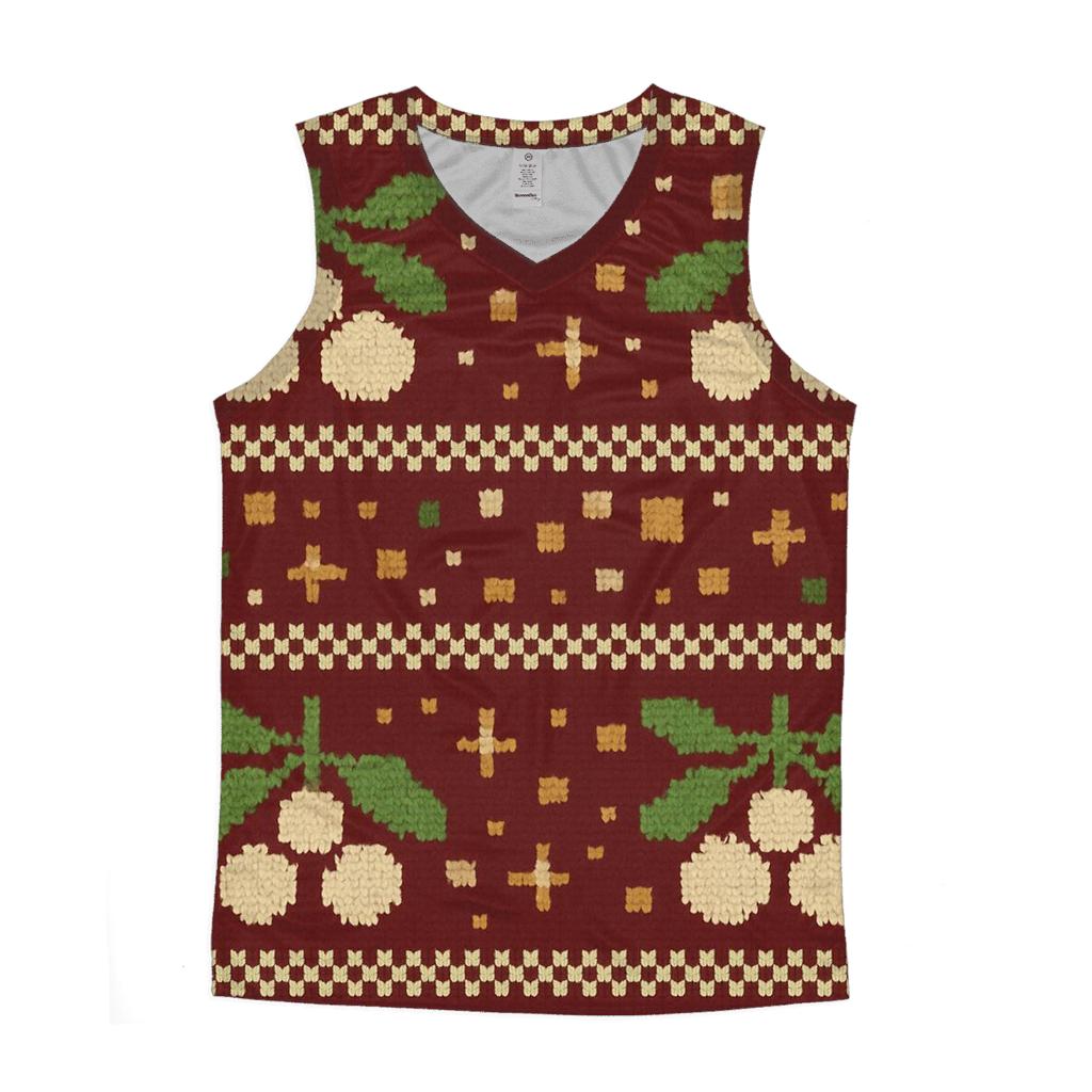 Mistletoe Disco Confetti Bands Design sports performance tank tops