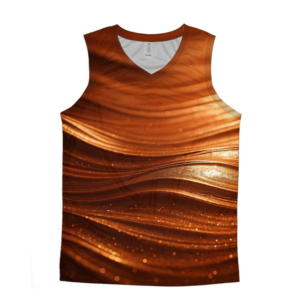 Copper Ripple Glam Tide casual summer tank tops