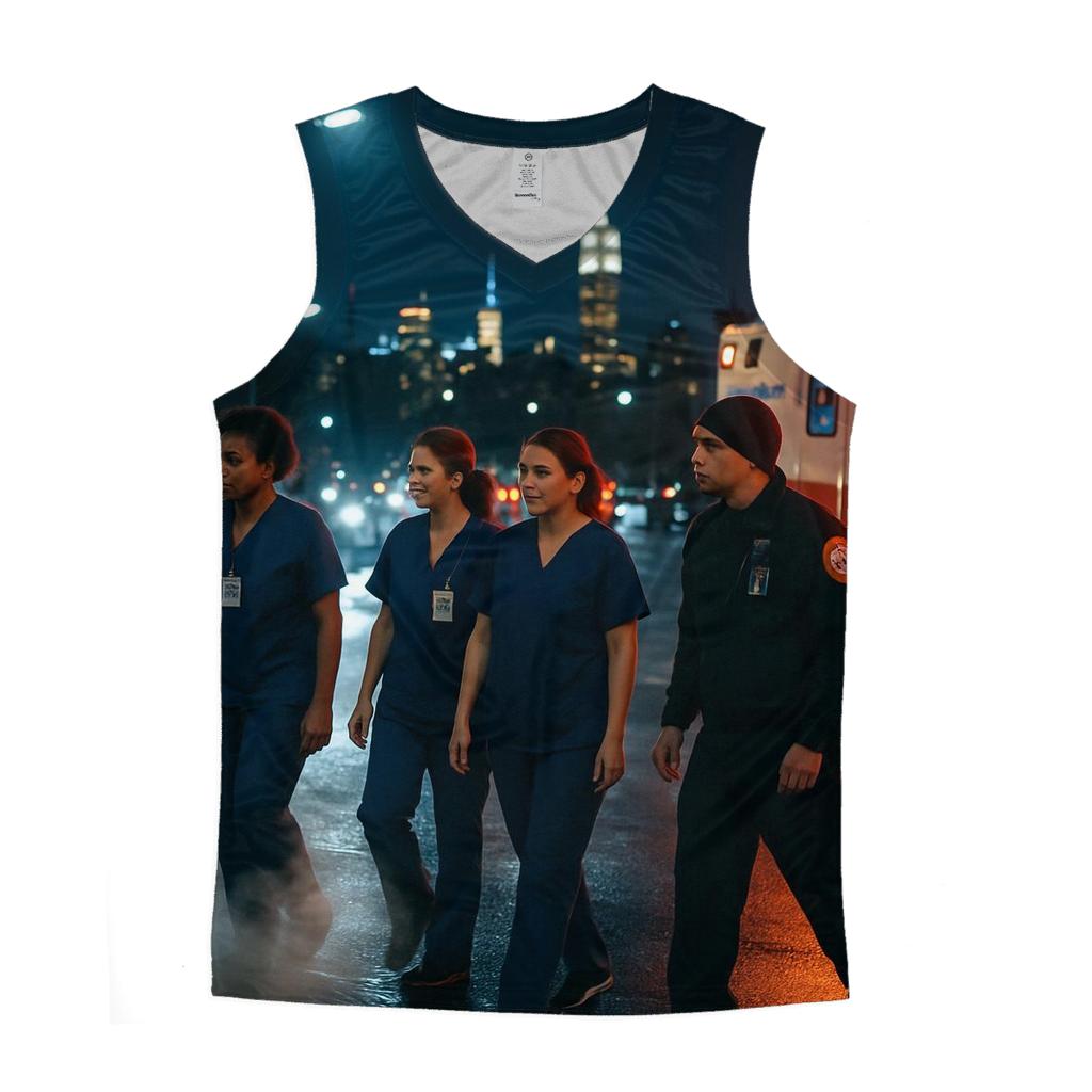 Night Shift Change Outside Bellevue With Uptown Towers Beyond stylish racerback tanks