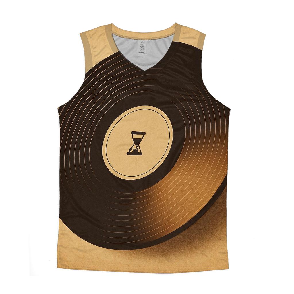 Sepia Vinyl Time Capsule graphic print tank tops