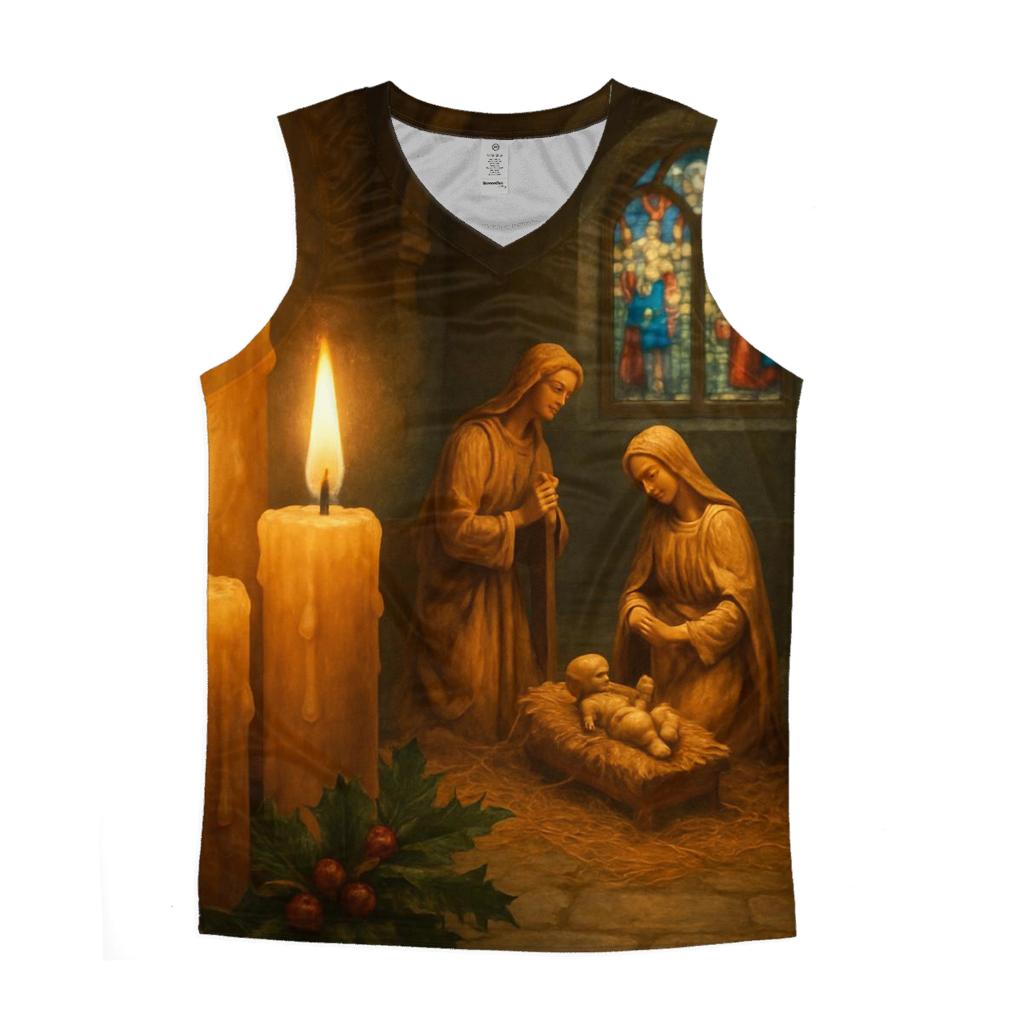 Silent Chapel Nativity Candlelight stylish racerback tanks