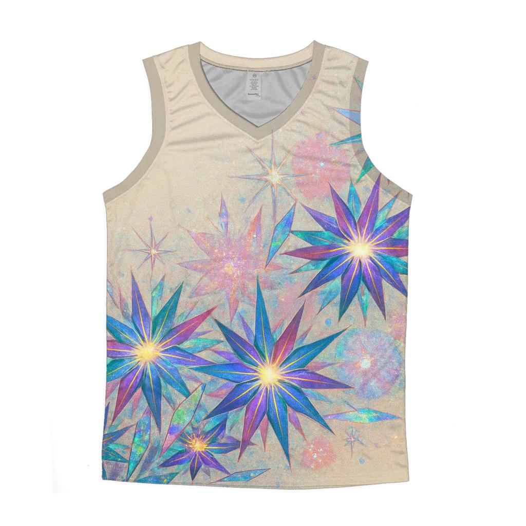 Holographic Starburst Bouquet casual summer tank tops