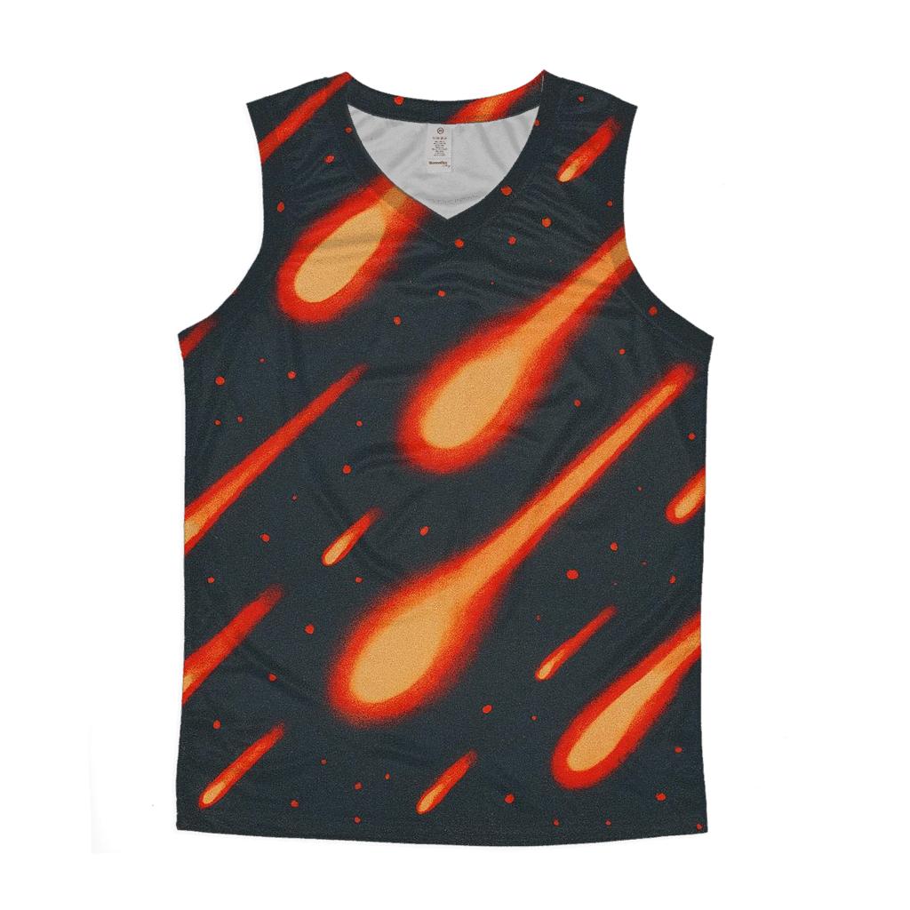 Reverse Dye Meteor Shower Speckles personalized athletic tanks