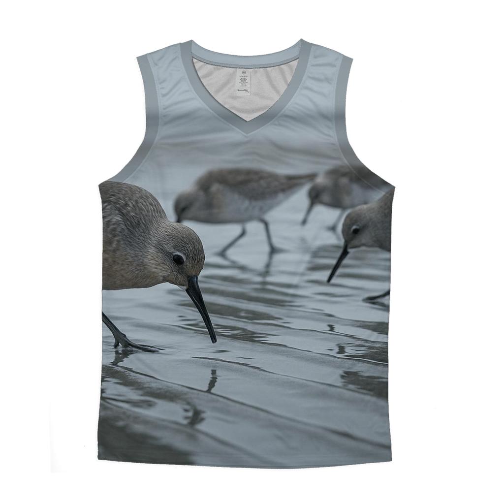 Sandflat Forage Red Knot Flock personalized athletic tanks