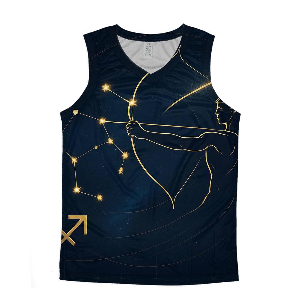 Sagittarius Archer Galactic Trajectory Map designer workout tanks