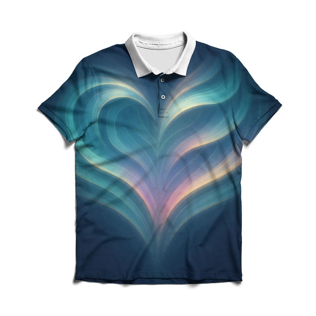 Aurora Heart Resonance stylish collar polo tees