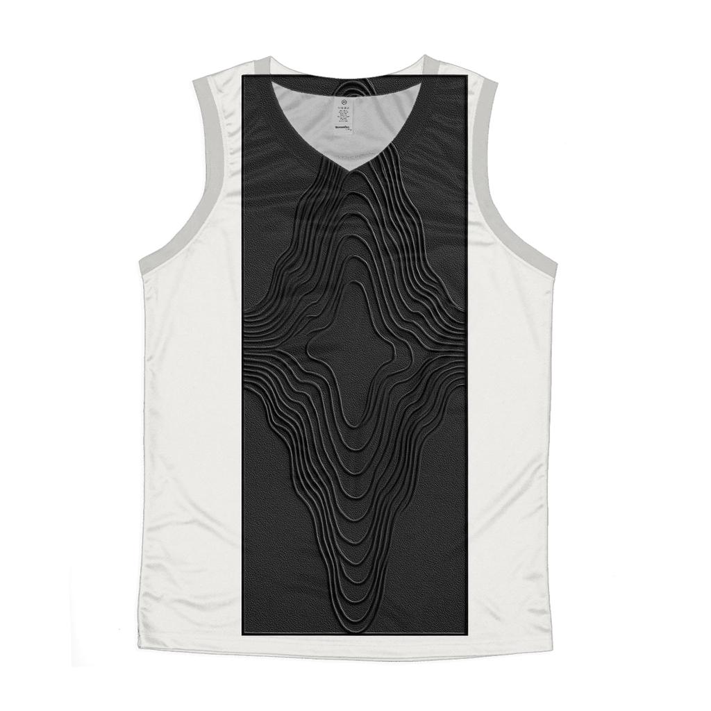 Minimal Soundwave Monolith graphic print tank tops