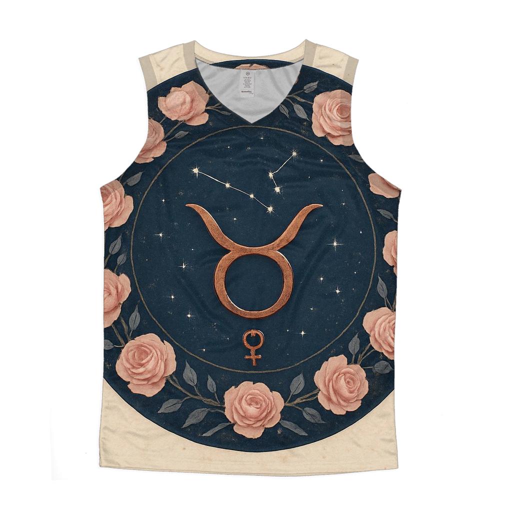 Taurus Venus Rose Star Seal sports performance tank tops