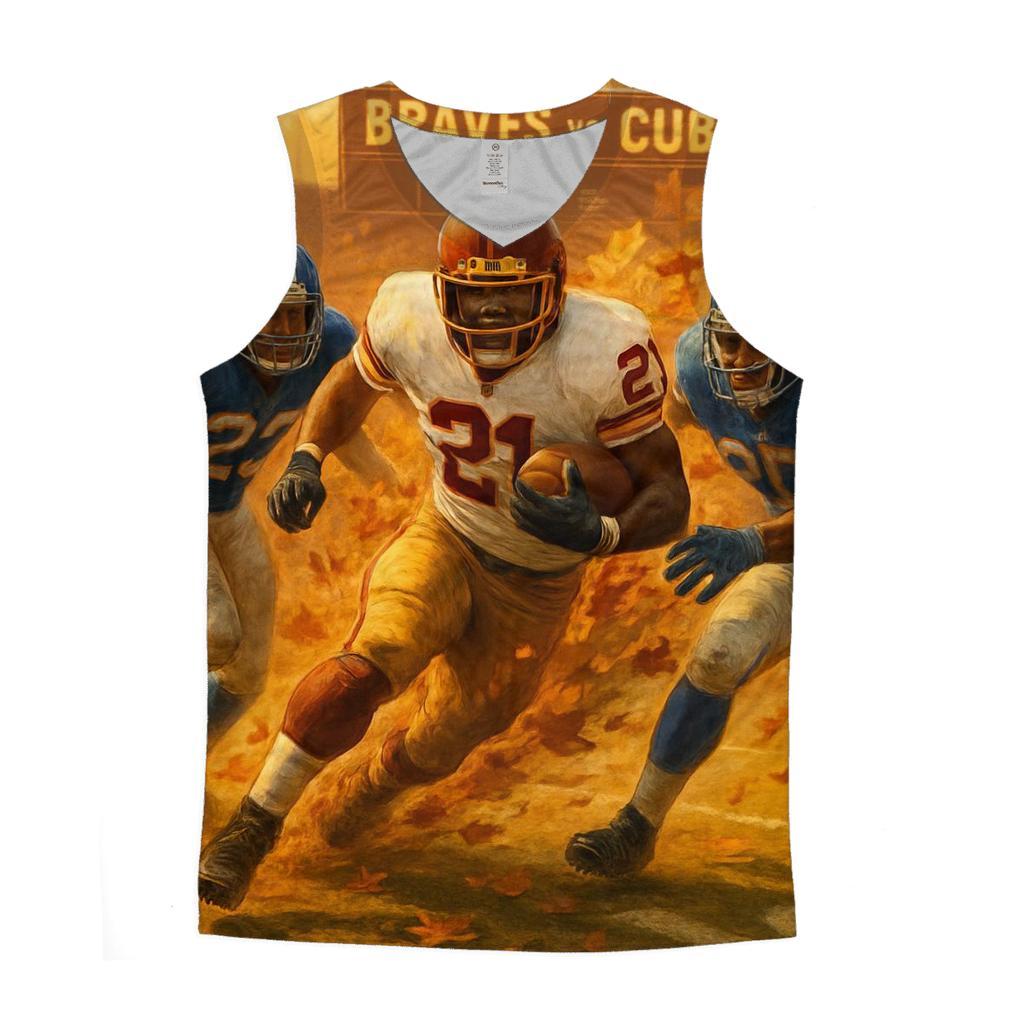 Autumn Leaf Cannon Kickoff Collision designer workout tanks