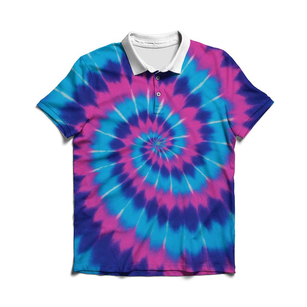 Pulsar Spiral Overdye Vortex premium cotton polo shirts