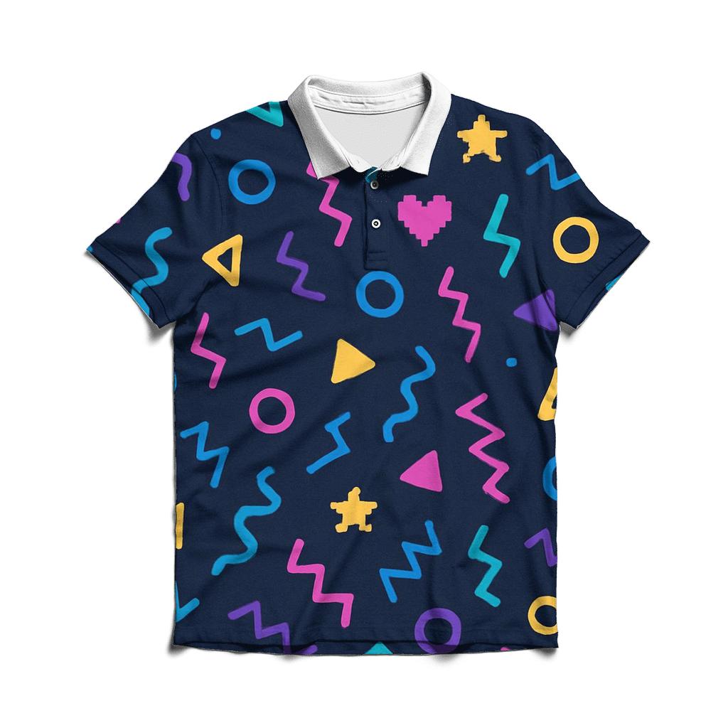 Arcade Carpet Confetti designer slim fit polos