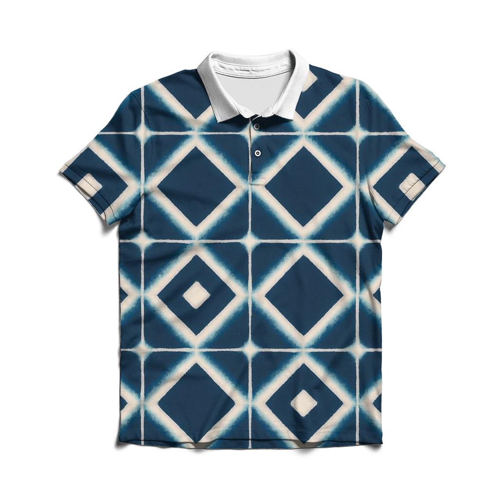 Itajime Eclipse Clamp Grid designer slim fit polos