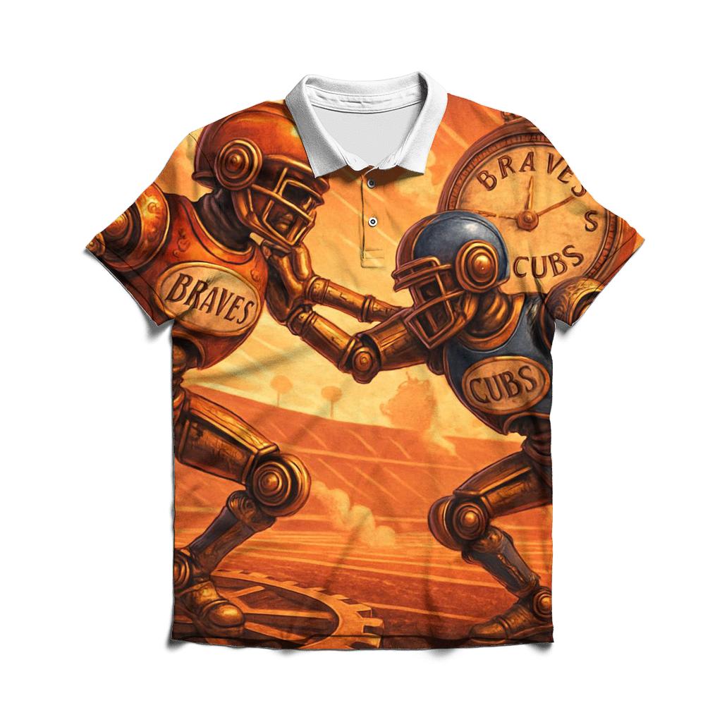 Rivalry Clockwork Field At Dawn branded logo polo shirts