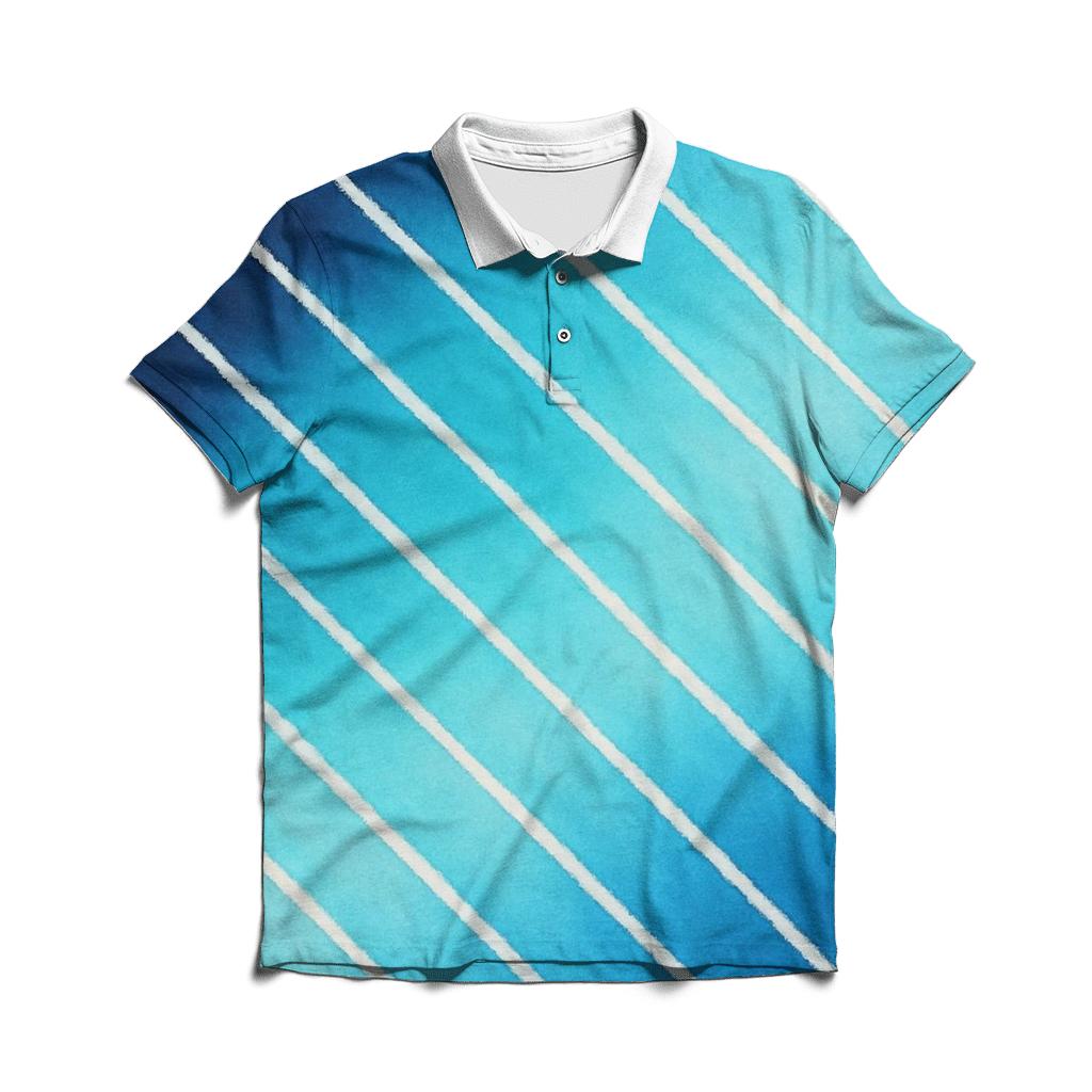 Arashi Comet Tail Diagonals stylish collar polo tees