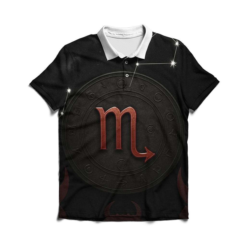 Scorpio Fixed Star Talon Sigil stylish collar polo tees