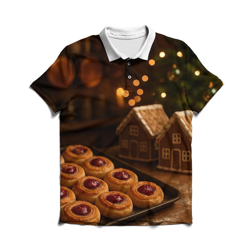 Sugarplum Bakery After Hours premium cotton polo shirts