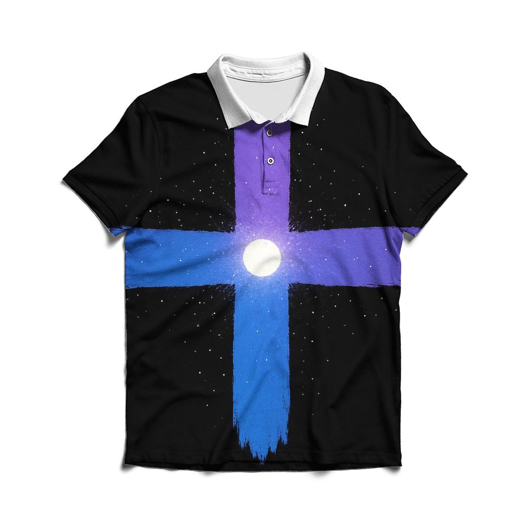 Pulsar Beam Cross Fan custom polo shirts