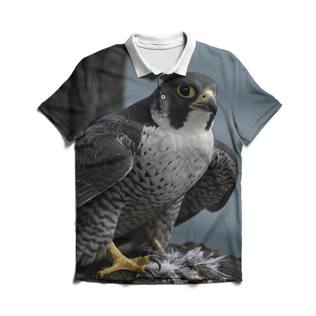 Basalt Ledge Sentinel Peregrine Falcon stylish collar polo tees