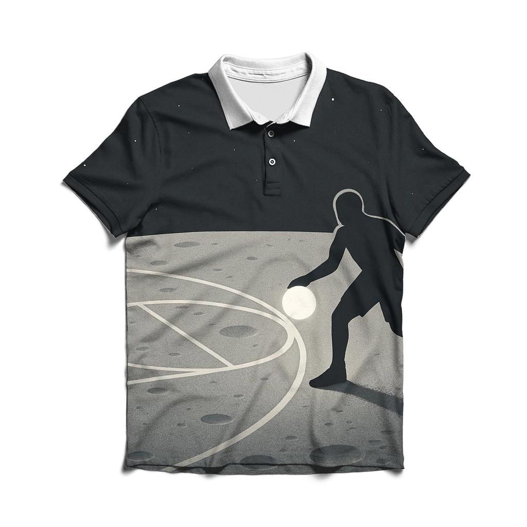 Lunar Court Basketball personalized polo shirts