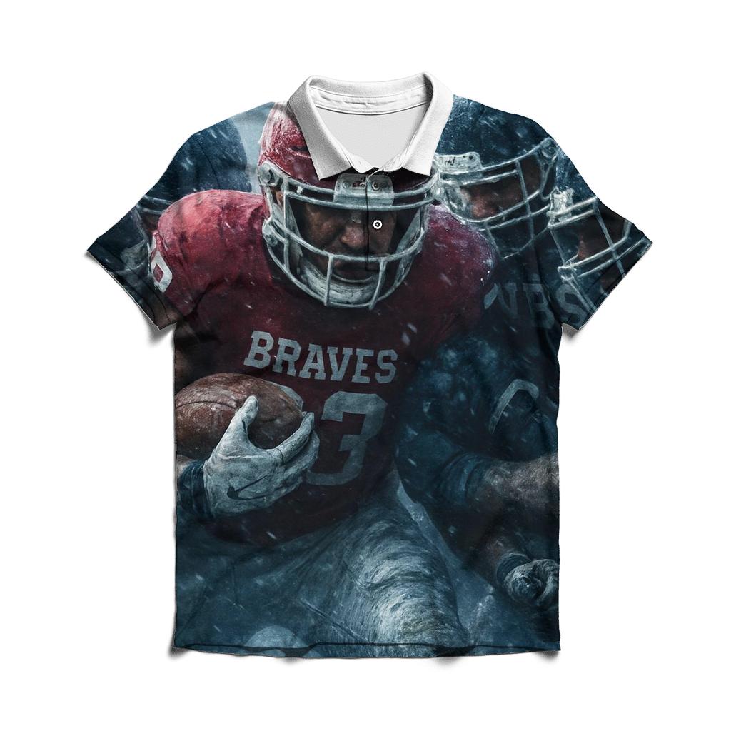 Frozen Wind Tunnel Goal Line Stand stylish collar polo tees