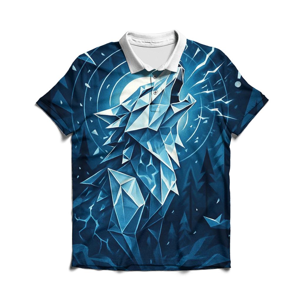 Origami Wolf Storm Choir premium cotton polo shirts