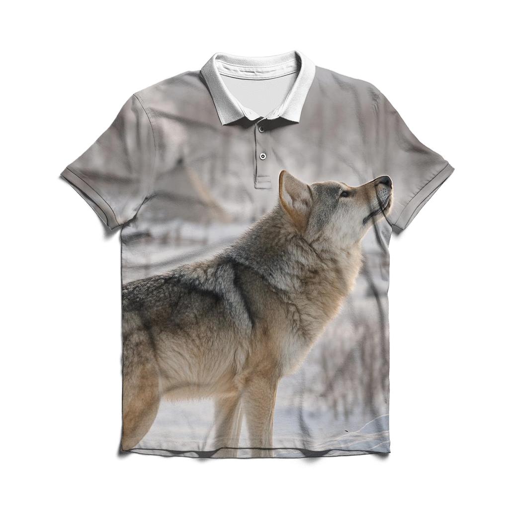 Cultural Landscape Crossing Near Reindeer Herding Camp casual sports polo shirts