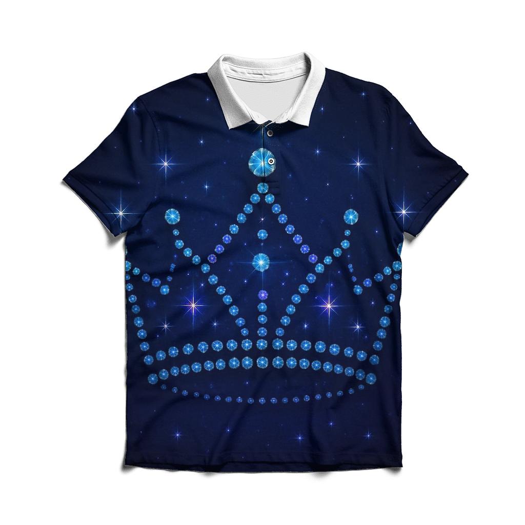 Midnight Crown Constellation designer slim fit polos