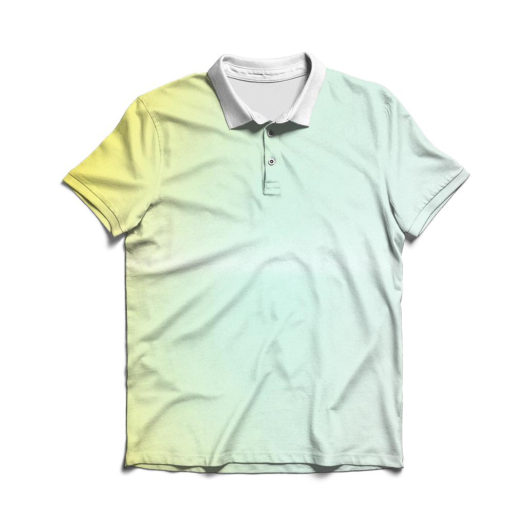 Citrus Ice Sheen Gradient personalized polo shirts