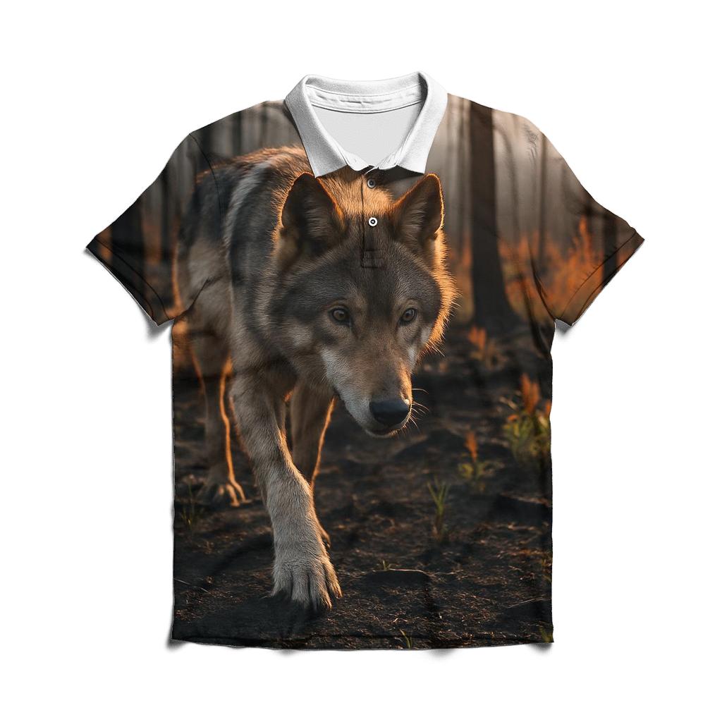 Post Wildfire Regrowth Patrol stylish collar polo tees
