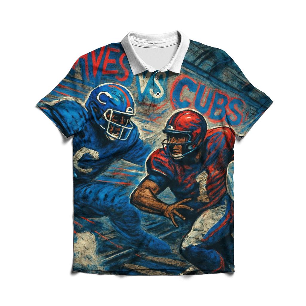 Subway Tunnel Blitz Chase embroidered polo tops