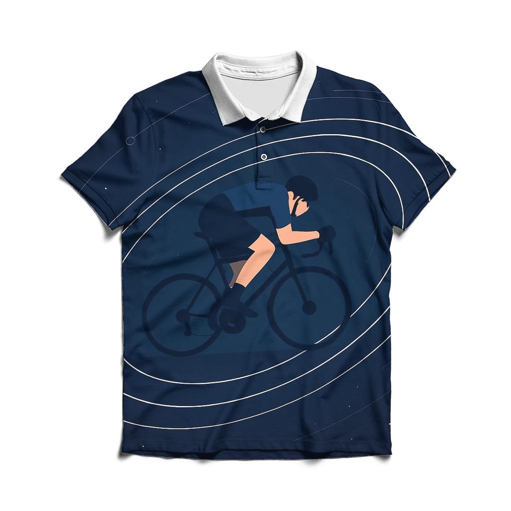 Orbit Cycle Time Trial premium cotton polo shirts