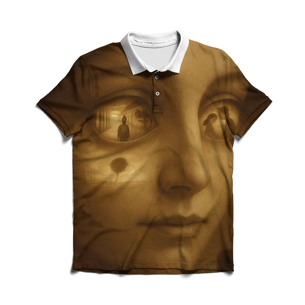 A Map Drawn From Her Eyes casual sports polo shirts
