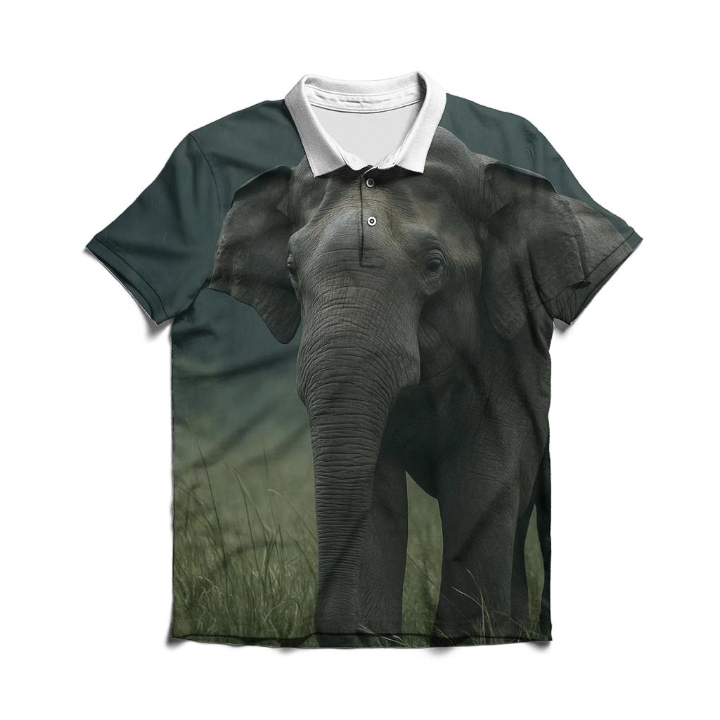 Monsoon Pause Indian Elephant casual sports polo shirts