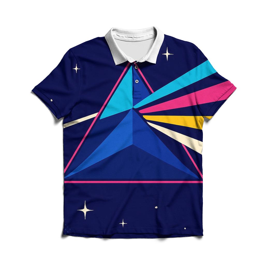 Laser Prism Sunburst premium cotton polo shirts