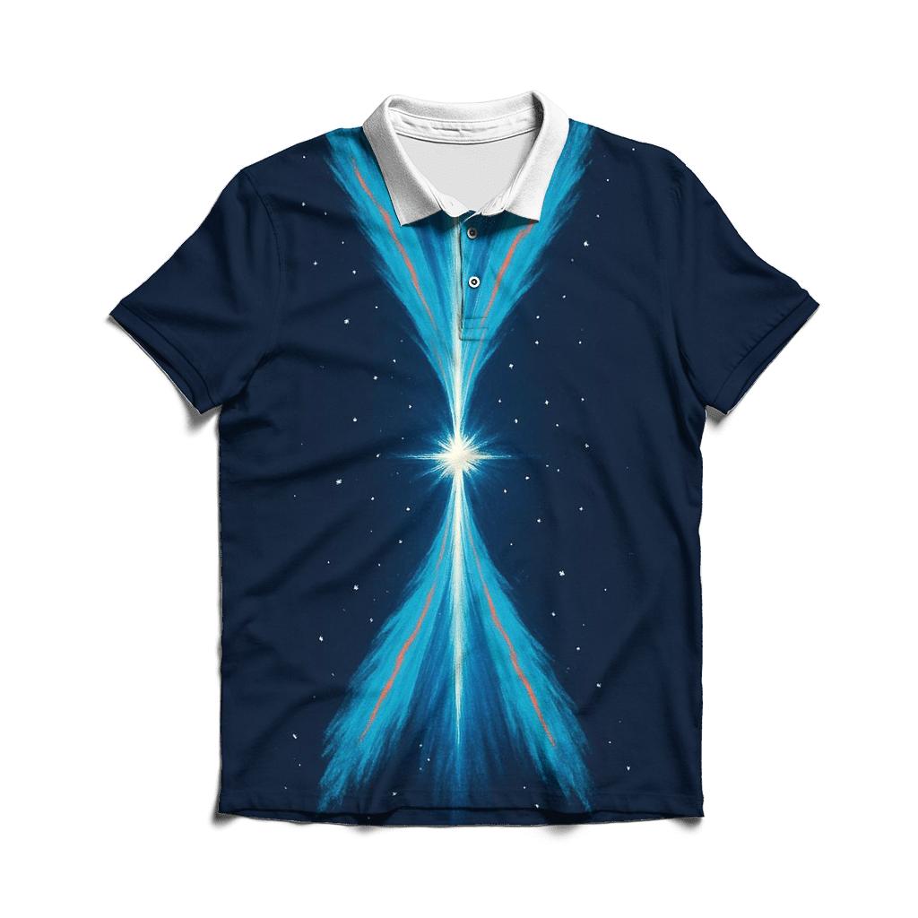 Jet Outflow Twin Plumes custom polo shirts