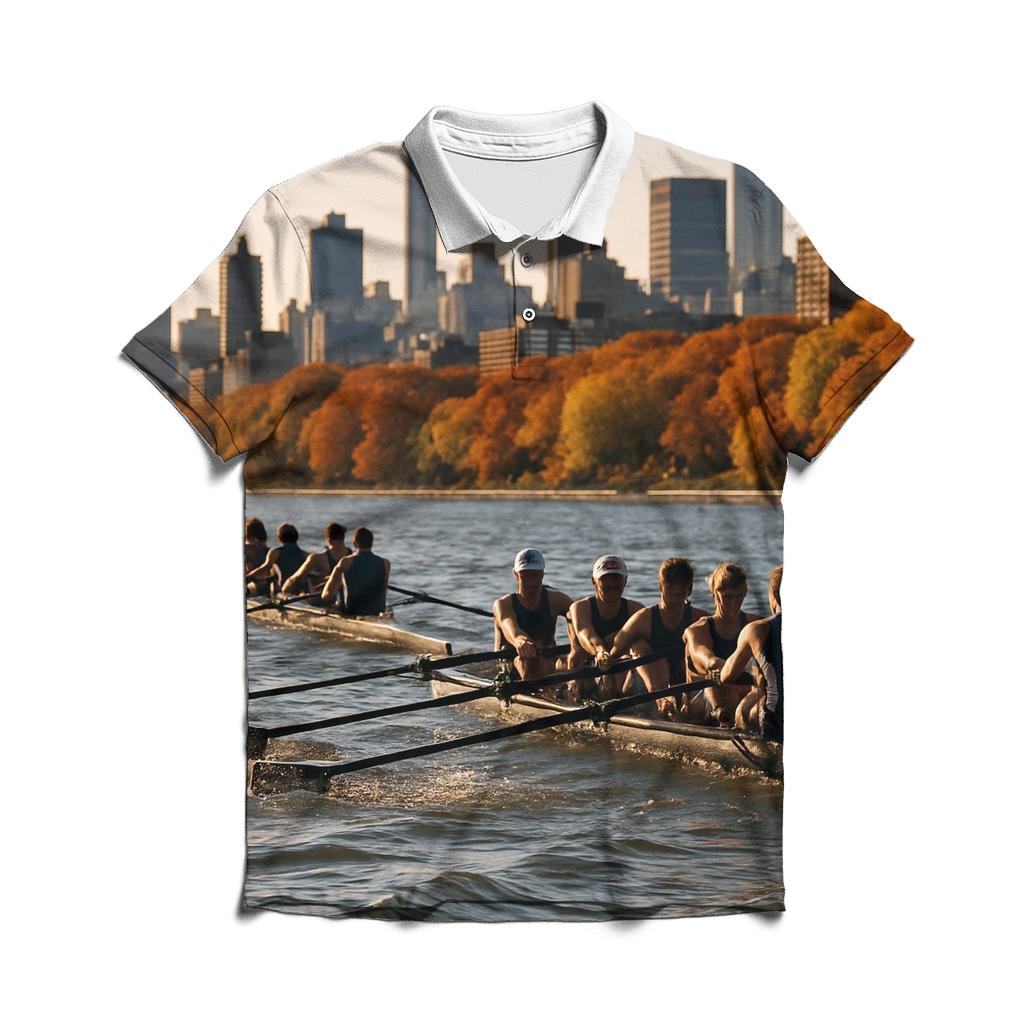 Autumn Regatta On The Hudson With Riverside And Midtown custom polo shirts