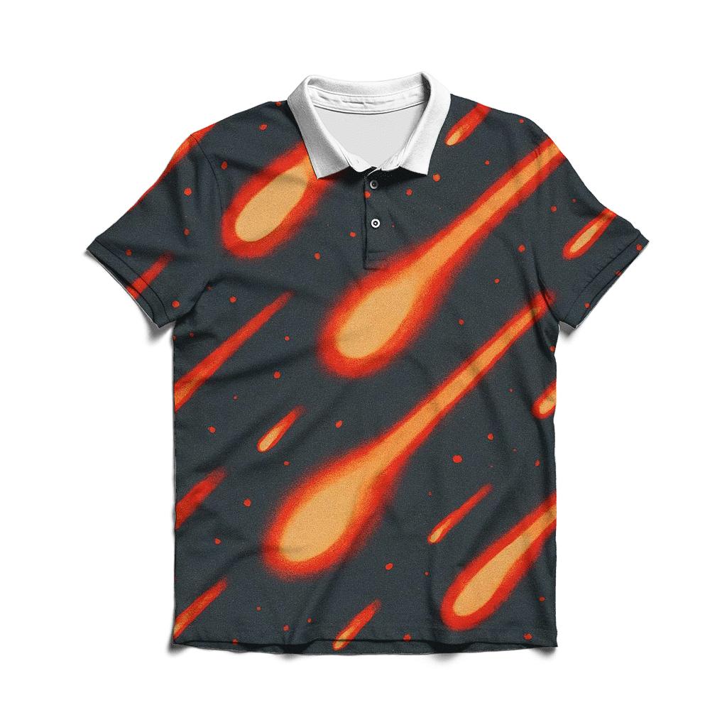 Reverse Dye Meteor Shower Speckles classic pique polos