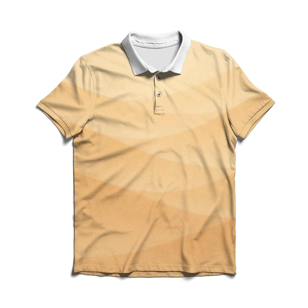Sandstone Haze Gradient personalized polo shirts