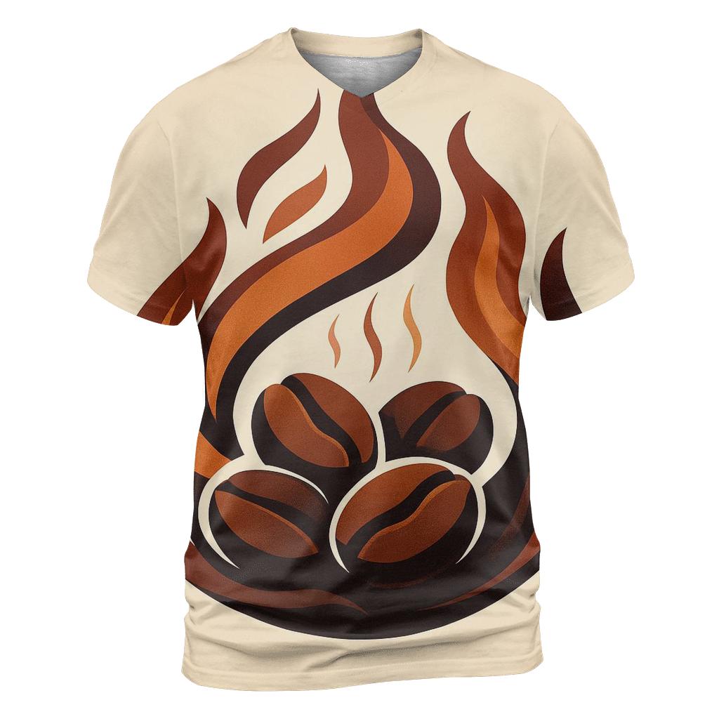 Copper Roast Flames unique graphic print tees