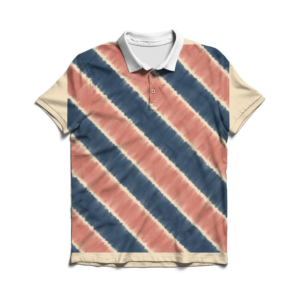 Diagonal Fan Fold Galaxy Pleats custom polo shirts