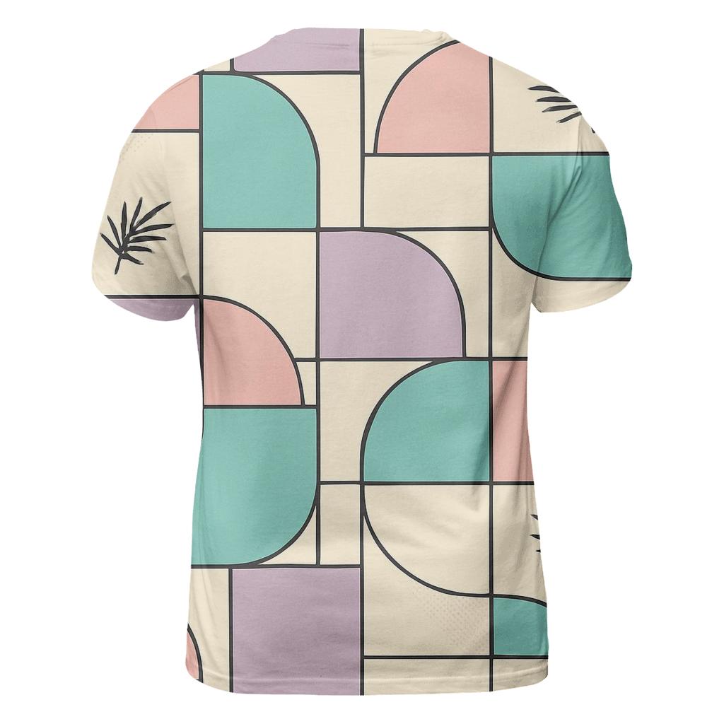 Miami Vice Pastel Blocks creative print fashion shirts