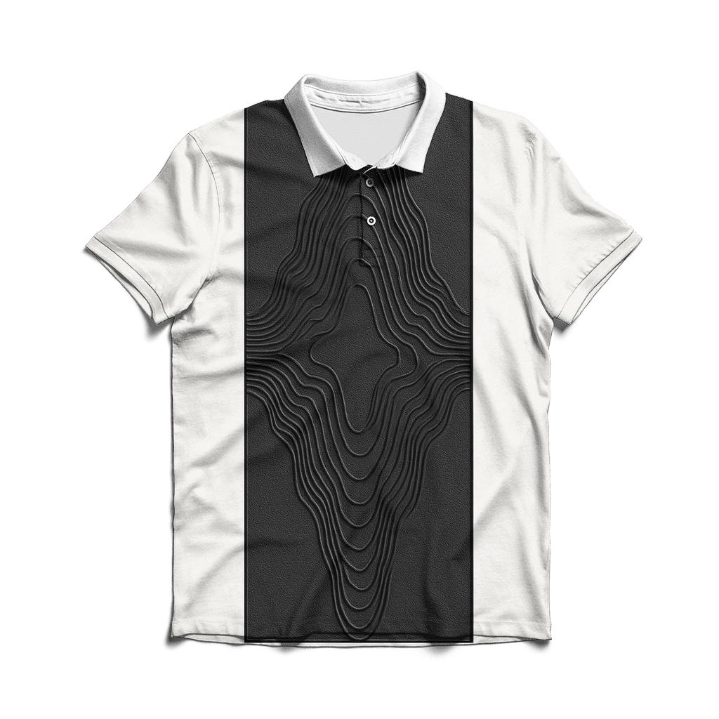 Minimal Soundwave Monolith designer slim fit polos