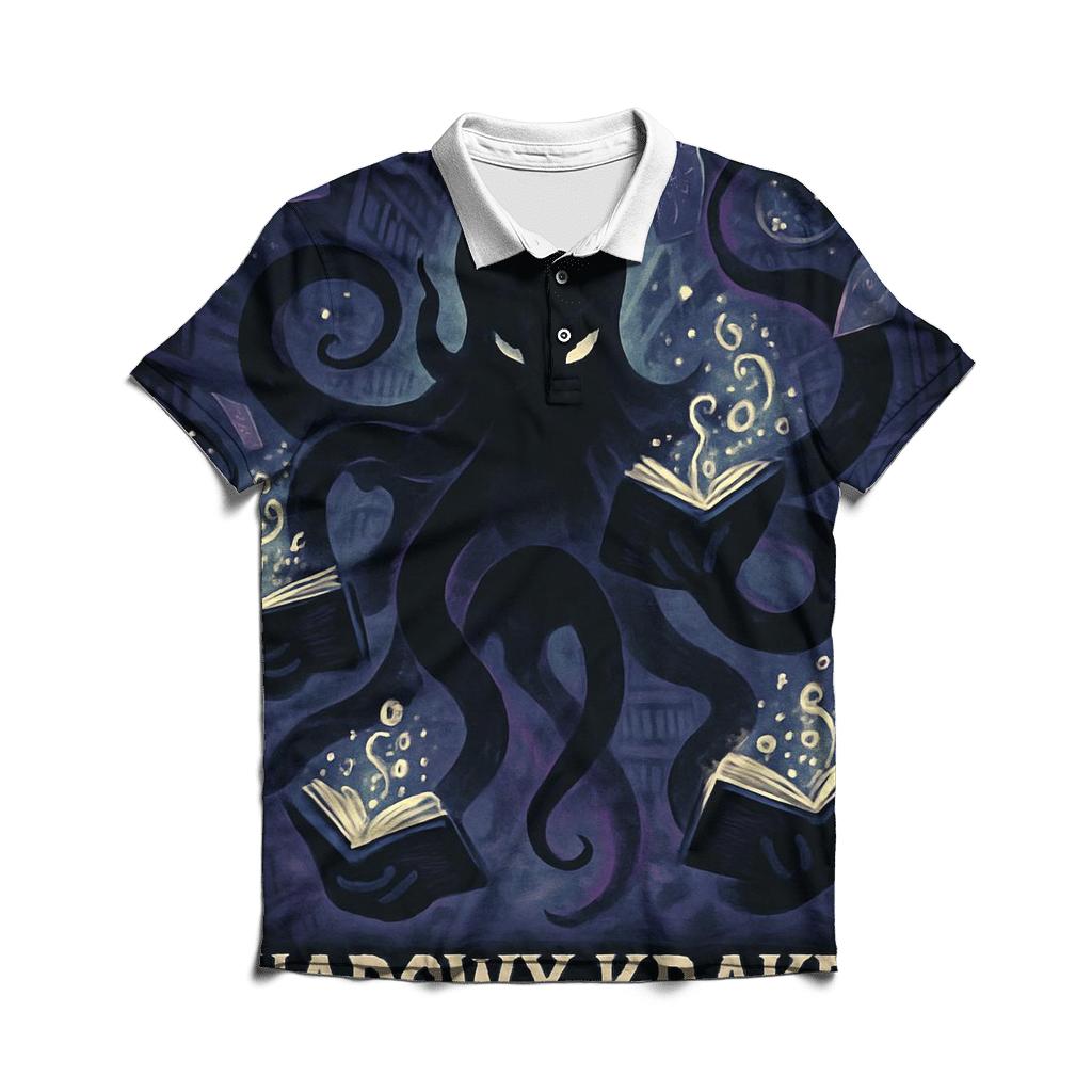 Midnight Library Kraken classic pique polos